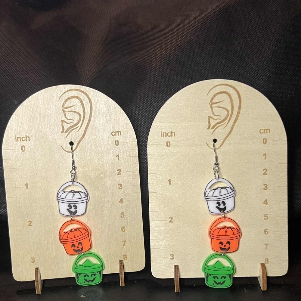 Halloween Pumpkin Drop Earrings